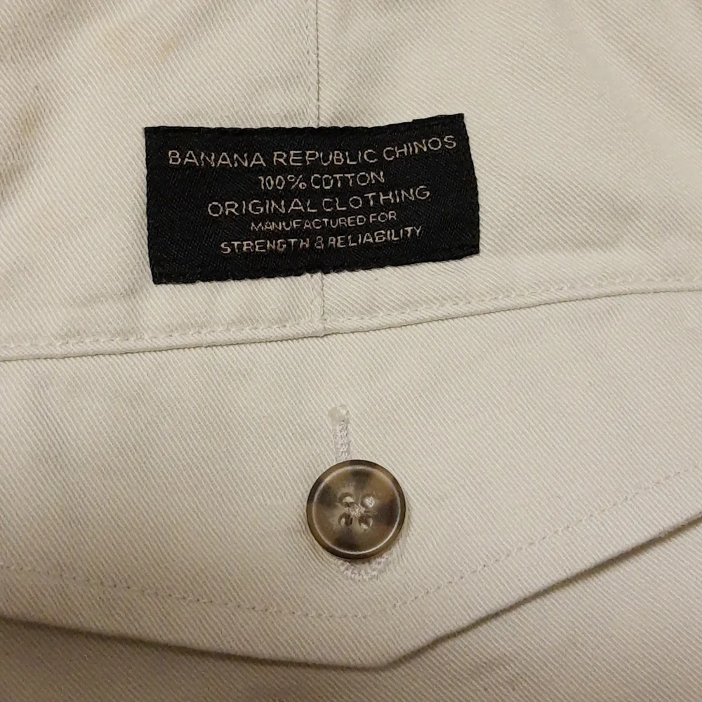 Banana Republic 100% Cotton Smithfield Chino Pleated Men’s 36x32 Beige VTG 90s